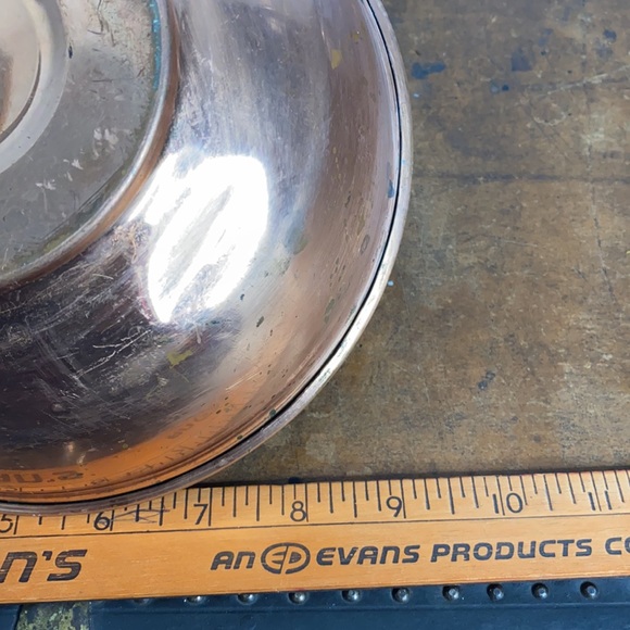 . Vintage Copper Tea Kettle Pot with Wood Handle - Picture 6 of 7